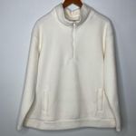 Koolaburra by Ugg  Sueded Jersey Back Sherpa 1/4 Zip Pullover Ivory Xlarge Photo 1