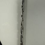 Whiting & Davis  Silvertone Pendant with Faux Turquoise on 24 Inch Link Chain Photo 5