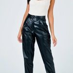 Princess Polly NEW  Love Club Pants Black Faux Leather Size 8 Photo 1