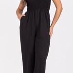 PRIVATE PAUSE Black Ruffle Top Jumpsuit with straps that tie on the top Size XXL Photo 8