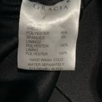 Gracia Polka Dot Mesh Sleeve Dress in Black Size Large Photo 4