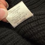 Cuyana  Wool Cashmere Ribbed Balloon Sleeve Sweater Black L Photo 5