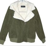 MINKPINK  Green Sherpa‎ Lined Jacket Photo 1