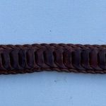 VTG Women’s Belt Brown Leather Braided Small Photo 4