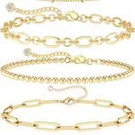 Gold Bracelets for Women, 14K Real Gold Jewelry Sets for Women Photo 0