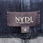 NYDJ Alina Skinny Ankle Pull-On Jeans With Side Slits Dark Blue Size 8 Lift Tuck Photo 4