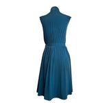 Of Mercer Park Place Dress in Teal XSmall Womens Jersey Modest Blue Size XS Photo 6