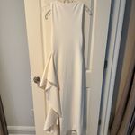 Solace London  Naya Ruffle Dress In Cream Photo 6
