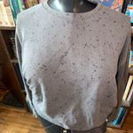 Athleta Studio to Street gray paint splatter cozy S sweatshirt Photo 1