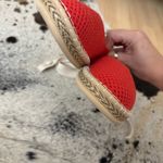 Rothy's  Boardwalk Espadrille Lace Up Flay‎ In Red Hot Size 9 Photo 5