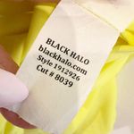 Black Halo ‎ Oakley Ruched Dress Yellow Women's Size 10 Photo 7