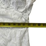 J. Valdi White Tropical Sheer Tie Bow Cover Up Dress Women Size Large | 34 Photo 5