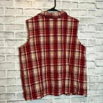 Krazy Kat  women sleeveless button down‎ top plaid size 2XL  100% cotton see pics Photo 2