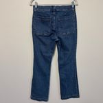 Madewell  Blue Mid Rise Kick Out Crop Jeans Size 28 Elkton Square Patch Pocket Photo 4