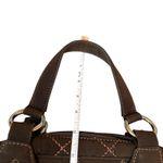 Vera Bradley  Quilted Handbag Purse Brown Floral Interior Top Handle Zip‎ Closure Photo 4