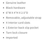 Rebecca Minkoff  Love Too Black Leather Embossed Crossbody Handbag Photo 7