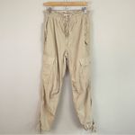 AMO Oatmeal Parachute Cargo Pants Size Medium Tan Photo 3