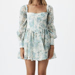 Bardot LILA FLOUNCE DRESS IN WATER FLRL Photo 0