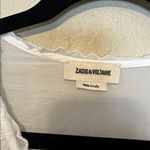 Zadig & Voltaire  Roll Cotton White Lace Mini Dress with Pockets Size Small‎ Photo 6