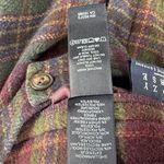 Liz Claiborne Burgundy green navy Plaid maxi Pencil Skirt wool blend 12 fall Photo 7