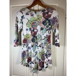 Salaam Top Women's XS Floral Bloomcore Coastal‎ Grandma Festival Hippie Stretch Photo 3
