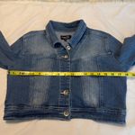 Rue 21 Vintage Y2K  Cropped Stretch Denim Jean Jacket Junior Size Medium Photo 3