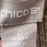 Chico's Chico’s Oatmeal Cowl Neck 3/4 Sleeve Knit Sweater Top Size Small Neutral Beige Photo 9