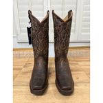 Shyanne  Womens Jesse Performance Western Boots Brown Leather 5.5 NWT Square Toe Photo 3