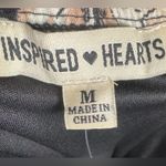 Black and ivory long sleeve corset top tiered floral ruffle dress medium NWT Photo 5