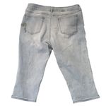 NYDJ  Skinny Capri With Palm Tree Patch Size 14 Photo 4