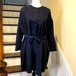 Lucky Brand  Navy Blue Long Sleeve Belted Tunic Sz Medium NWT Photo 5