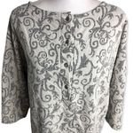 Victoria's Secret Victoria’s Secret Vintage Paisley Print 3/4 Sleeve Oversized Sleepshirt Photo 1