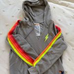 Aviator Nation  Crop Hoodie Grey Photo 0