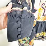 Saloni Womens Joy B Mini Dress Pavilion Garden Print High Neck Multicolor Size 2 Black Photo 6