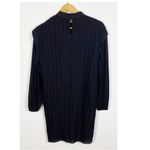 ZARA Dress Size Small Black Pleated Ruffle Long Sleeve High Neck Mini Photo 1