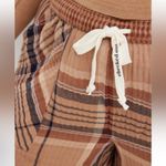 Aerie Soft Gauze High Waisted Pajama Boxers Plaid Cotton Photo 4