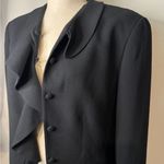 Liz Claiborne Vintage   Elegant Black Women's Jacket 10 long sleeve Photo 2
