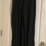Three Eighty Two NWT  Edison Wide Leg Trouser Pants Black Large Business Min… Photo 1