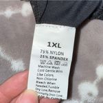 Women's Black Sports Crop Top with Built in Bra Size 1X Photo 3