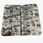 BCBGMAXAZRIA  Sequin Camo Foldover Clutch Wallet Green Gold Brown Black Large NYE Photo 6