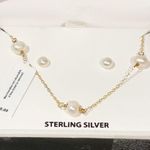 R.H. Macy & Co. Fine Jewelry Women's Sterling Silver Necklace And Earring Set Photo 1