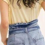Free People Splendor in the Grass Paperbag High Waist Denim Skirt Indigo Photo 1
