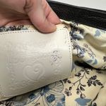 Brighton Leather Trim Raffia Double Strap Shoulder Bag Photo 10