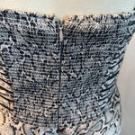 Cache  Animal Snake Print Dress Black White Gray 10 Minimalist Luxury Photo 5