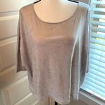 Design History || Grey/gold print boho top Photo 0