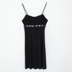 Mint Womens Black Embellished Babydoll Strappy Party Dress Size M Y2K Whimsigoth Size M Photo 1