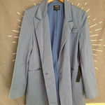 NWT Carbon38 Double Breasted Light Blue Oversized Blazer Photo 0