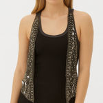 Buckle  NWT Daytrip Embellished Vest Women’s Size Large Gray‎ Silver Y2K Style Photo 0