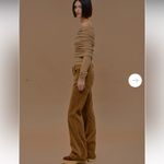 Source Unknown  Tova Off Shoulder Knit Nude top  contemporary fall casual rare Photo 4