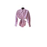 Equipment  Alya Cutout Button-Up Shirt Color: Red Multi $265.00 retail (New) Photo 4